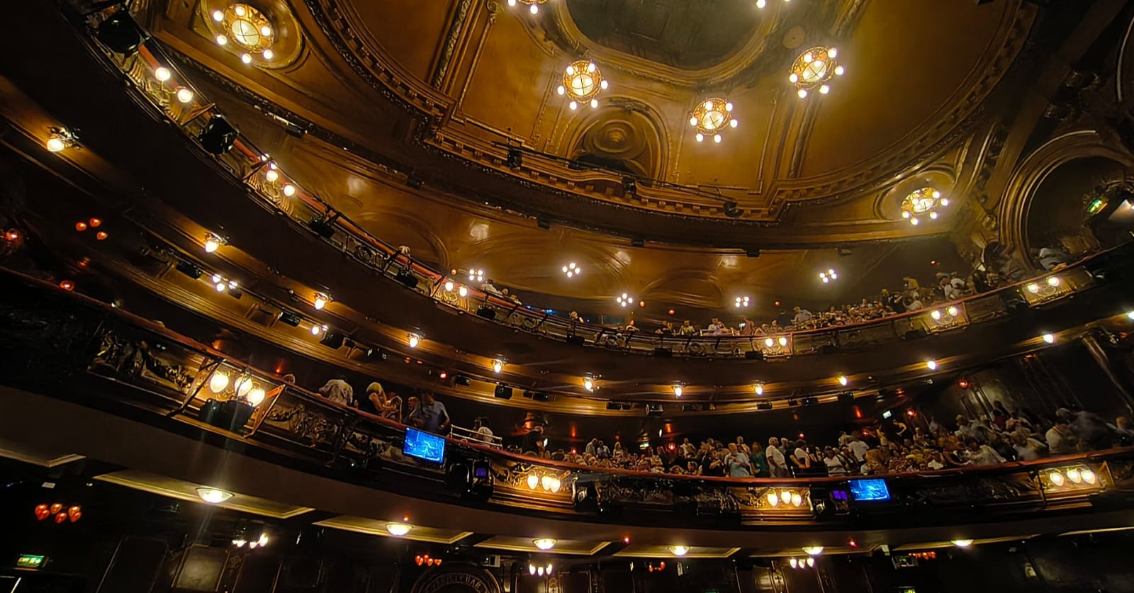 The historic auditorium of the London Palladium before Jesus Christ Superstar
